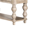 Benjara Cherie Sideboard Buffet Console- 2 Drawers Doors- Light Brown- 60 Inch