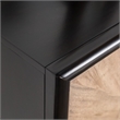 Benjara Lucas Sideboard Buffet Console- 4 Doors- Black Brown Wood- 72 Inch