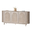 Benjara Zoko Sideboard Buffet Console- Arched Design Doors- 77