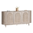 Benjara Zoko Sideboard Buffet Console- Arched Design Doors- 77