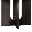 Benjara Zoko Round Dining Table- Pedestal Base- Ash Gray- Solid Wood 54 Inch