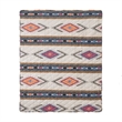 Benjara Yeno Throw Blanket- 50x60- Polyester- Multicolor Southwestern Design