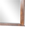 Benjara Odel Vanity Dresser Mirror- Natural Slate Inlay- Dark Brown 46 Inch
