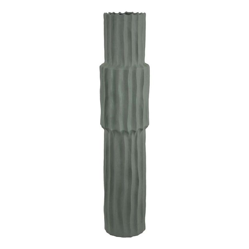 Benjara Decorative Accent Vase- Sleek Cactus Design- 30