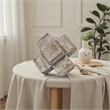 Benjara Tabletop Decor- Farmhouse Rustic Accent- Crossed White Ceramic 10 Inch