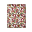 Benjara Lewi Throw Blanket- 50x60- Floral Pattern Bright Multicolored Cotton