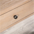 Benjara Cherie Coffee Table- 2 Drawers- Light White Washed Wood- 52 Inch
