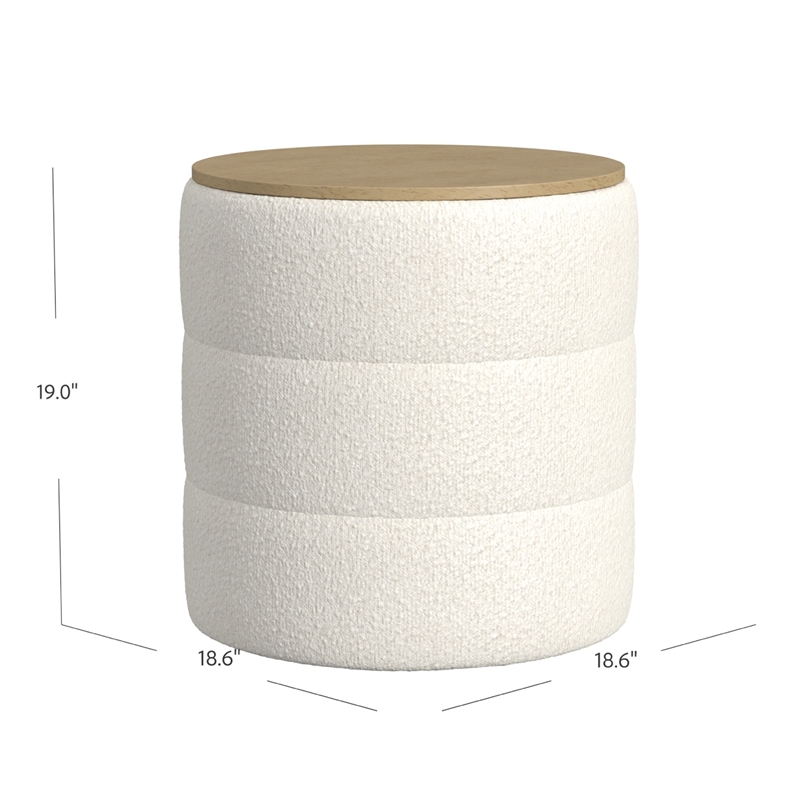 Benjara Mona Storage Ottoman- 19