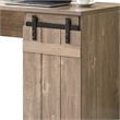 Benjara Fior Home Writing Desk- 47 Inch- Hazelnut Brown Wood- Faux Barn Door