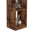 Benjara Bar Height Table- Glass Racks w Bottle Holders- 73