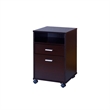 Benjara Desk w File Cabinet- 2 Storage Drawers- 47