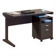 Benjara Desk w File Cabinet- 2 Storage Drawers- 47