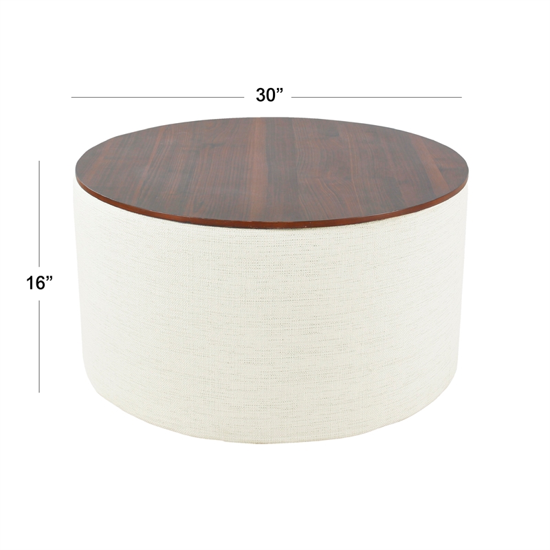 Benjara Mesy Storage Ottoman- 30
