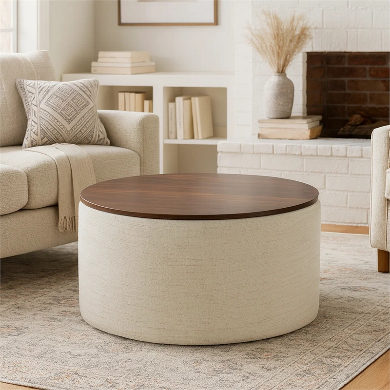 Benjara Mesy Storage Ottoman- 30
