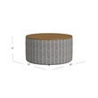 Benjara Jena Storage Ottoman- 30