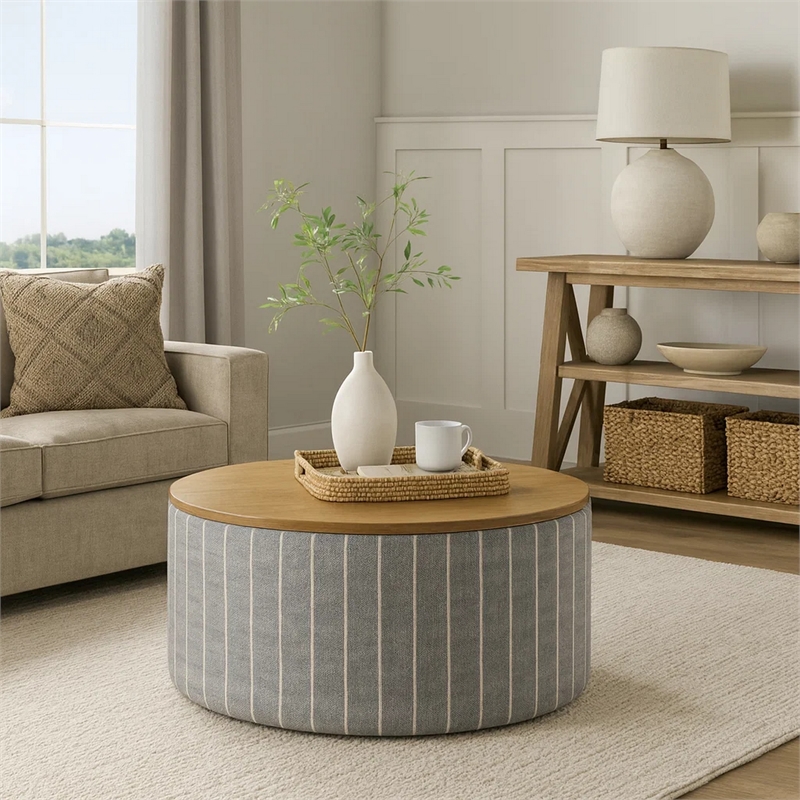 Benjara Jena Storage Ottoman- 30