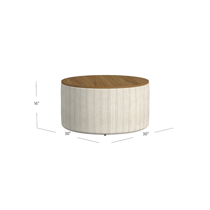 Benjara Jena Storage Ottoman- 30