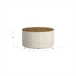 Benjara Jena Storage Ottoman- 30