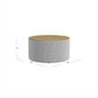 Benjara Mesy Storage Ottoman- 30