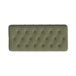 Benjara Sol Storage Bench Ottoman- Light Sage Green Velvet- Brown- 40 Inch