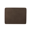 Benjara Fero Storage Ottoman- 24in Rectangular Hinged Lid- Dark Brown Velvet