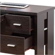 Benjara Laptop Desk- 3 Storage Drawers- 39 Inch- Red Cocoa Brown Wood