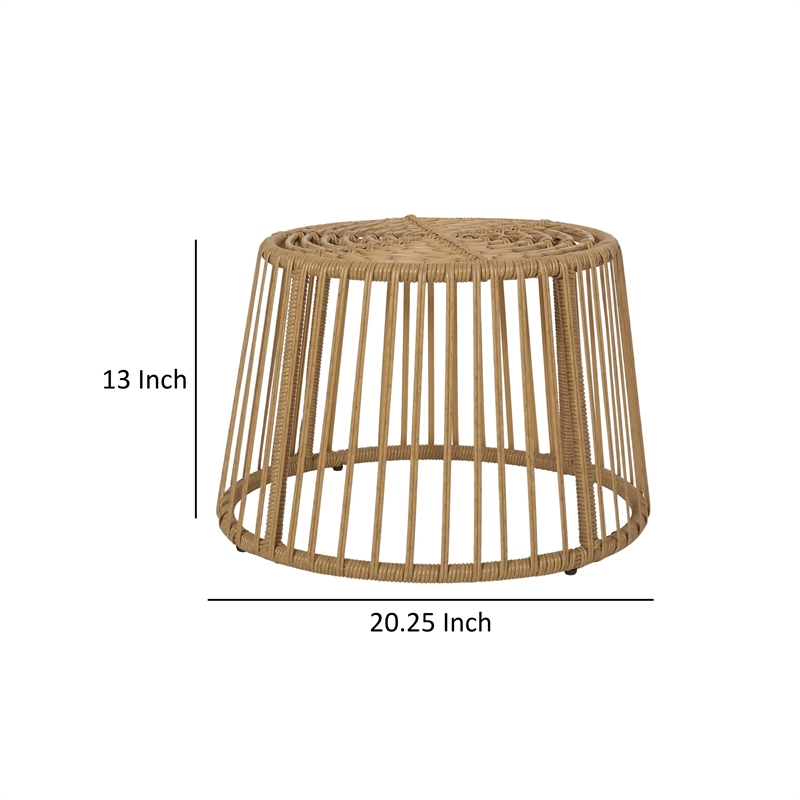 Benjara Laine Outdoor Side End Table- 20