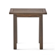 Benjara Bang Outdoor Accent Table- 19 Inch- Gray Acacia Wood Slatted Top