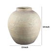 Benjara Kilu Decorative Vase- Rugged Texture- 14