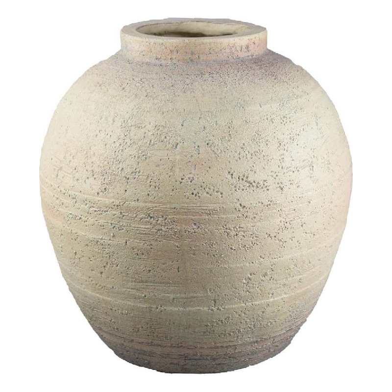 Benjara Kilu Decorative Vase- Rugged Texture- 14