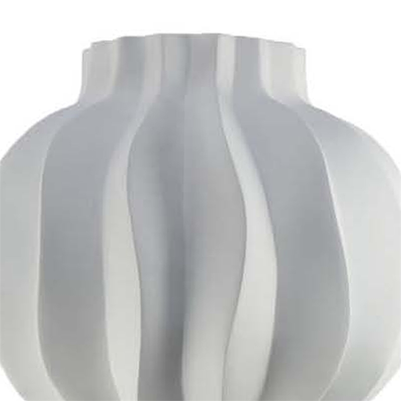 Benjara Samo Decorative Vase- Textured Body w Bulb Top- 37