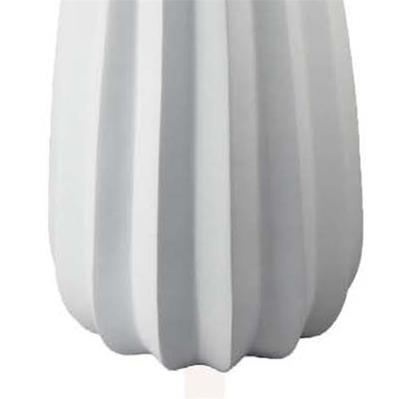 Benjara Samo Decorative Vase- Textured Body w Bulb Top- 37