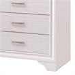 Benjara Wooden Drawer Chest with Hidden Jewelry Tray- White