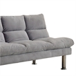 Benjara Saratoga Gray Futon Sofa With Contemporary Style