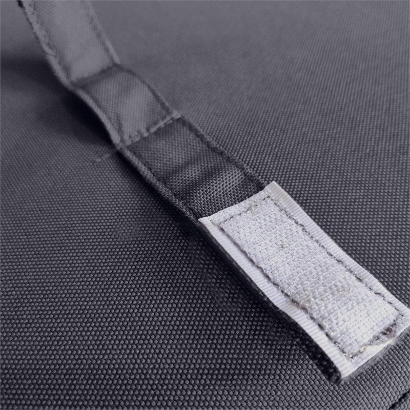 Benjara Brody Outdoor Cushion for Chaise Lounger- Dark Gray- Foam- 76 Inch