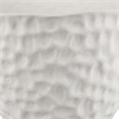 Benjara Decorative Bowl Shaped Planter- Hammered White Ceramic 12 Inch
