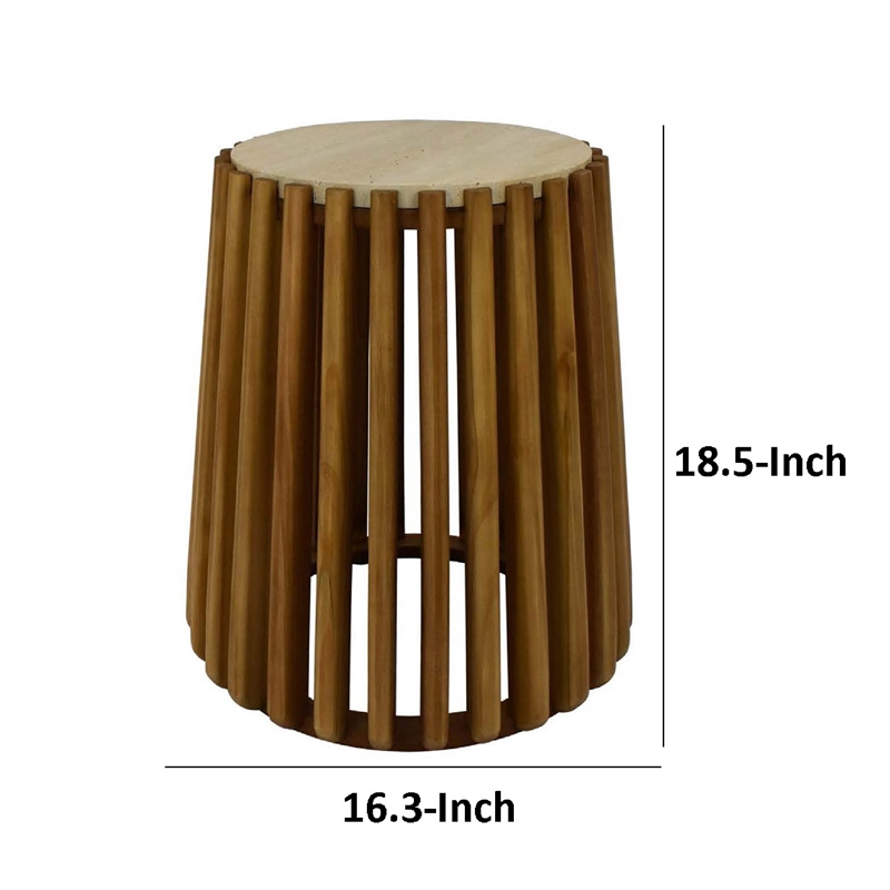 Benjara Gexy Side End Table- 16
