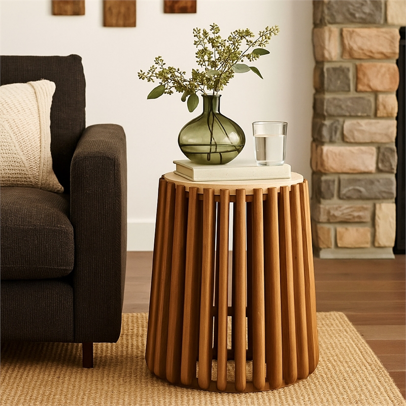 Benjara Gexy Side End Table- 16