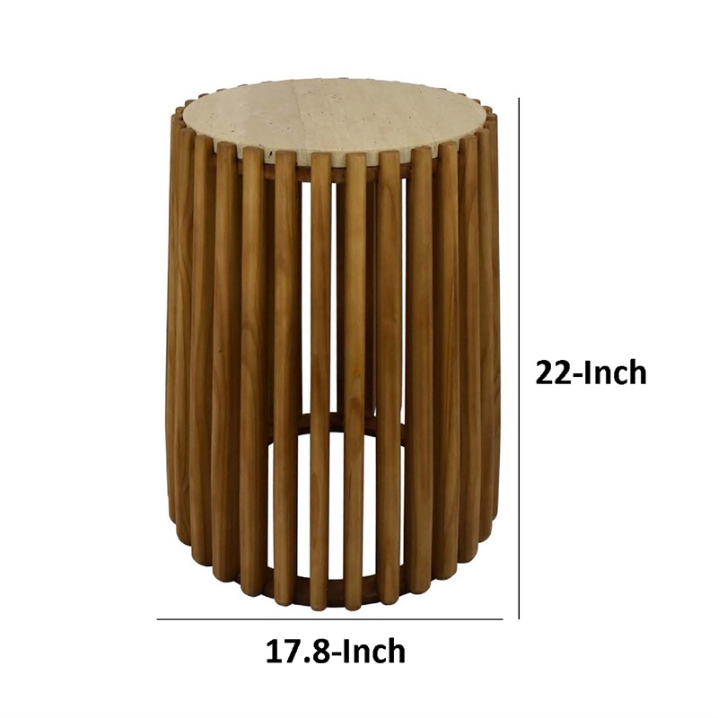 Benjara Gexy Side End Table- 18