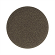 Benjara Sem Round Accent Ottoman- Dark Brown Channel Stitched Boucle 18 Inch