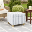 Benjara Pyp Square Storage Ottoman- 18