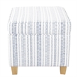 Benjara Pyp Square Storage Ottoman- 18
