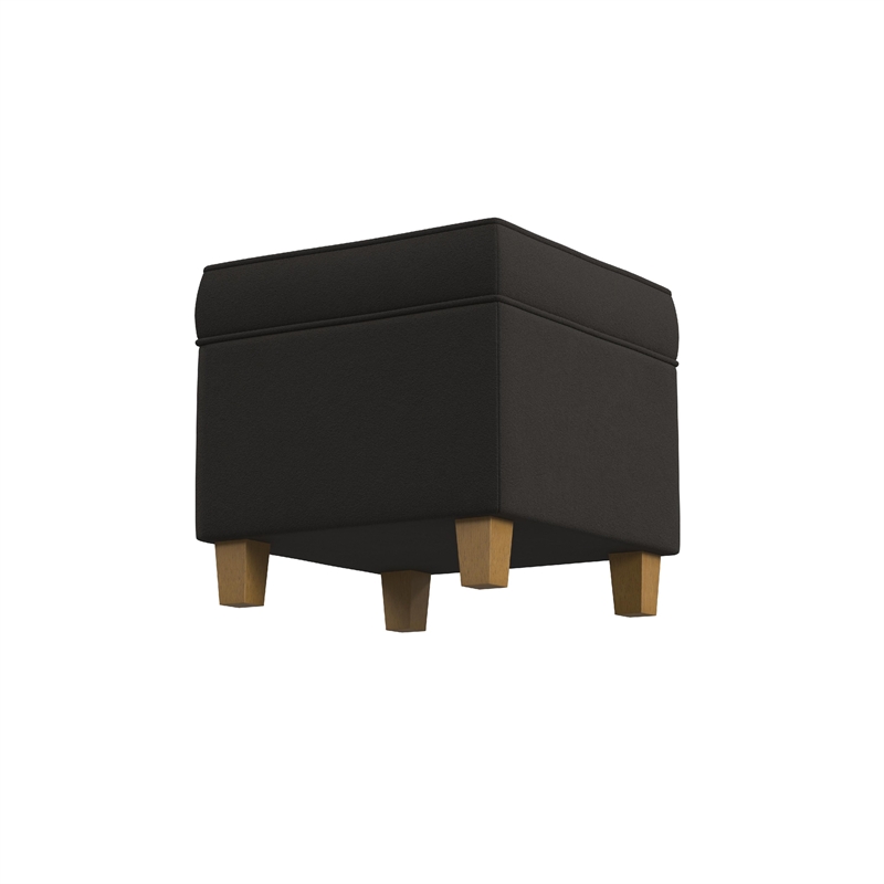Benjara Pyp Square Storage Ottoman- 18