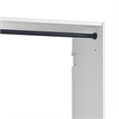 Benjara Vedz Wall Mounted Walk in Closet- 2 Hanging Rods- White Melamine