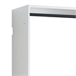 Benjara Vedz Wall Mounted Walk in Closet- 2 Hanging Rods- White Melamine