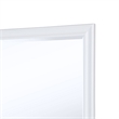 Benjara Heo Dresser Mirror- Landscape White Wood Frame- Beveled Glass- 36 Inch