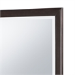Benjara Amber Dresser Mirror- Brown Wood Frame- Beveled Mirror Glass- 38 Inch