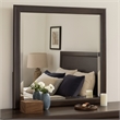 Benjara Amber Dresser Mirror- Brown Wood Frame- Beveled Mirror Glass- 38 Inch