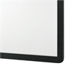 Benjara Cavy Dresser Mirror- Rounded Corners and Flat Glass/Black Melamine
