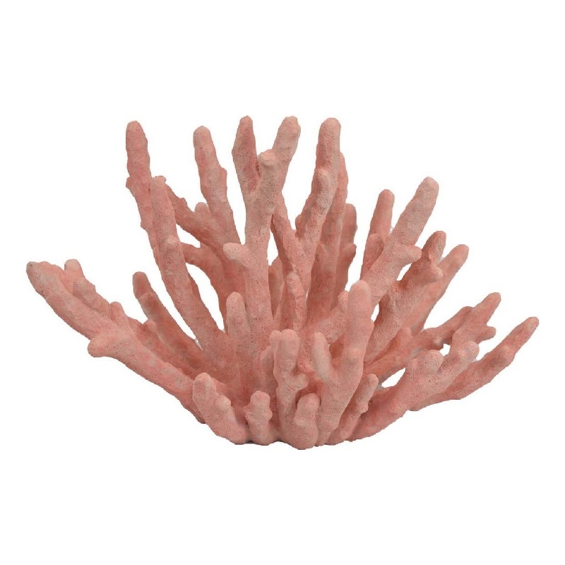 Benjara Lyla Coral Tabletop Decor- Branching Design Pink Resin- 13 Inch
